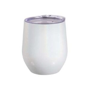 Coctelera de 12oz escarchada encapsulada blanco