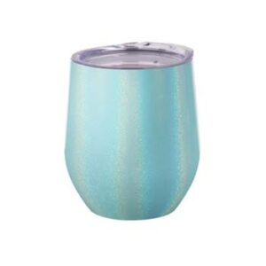 Coctelera de 12oz escarchada encapsulada azul claro