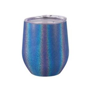 Coctelera de 12oz escarchada encapsulada azul oscuro
