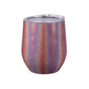Coctelera de 12oz escarchada encapsulada rojo