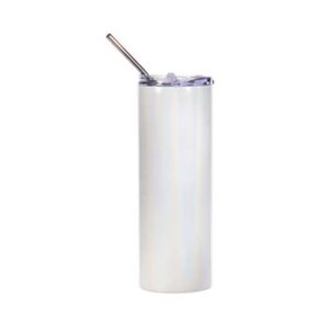 Vaso térmico acero inoxidable escarchado encapsulado 600ml blanco