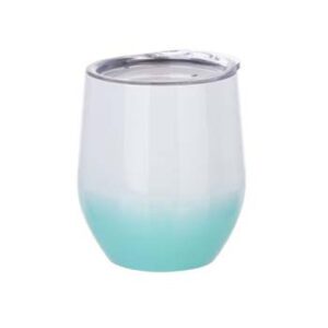 Coctelera de 12oz degradada verde menta