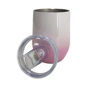 Coctelera de 12oz degradada rosada Acero Inoxidable 304
