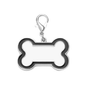 Placa sublimable para mascota con borde negro