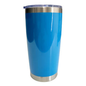 Tumbler celeste neón 20oz Acero inoxidable 304