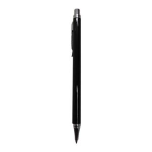 Bolígrafo metálico delgado azul (tinta negra) (Grabado Láser)
