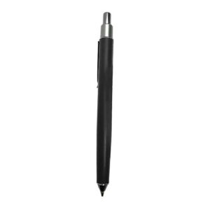 Bolígrafo metálico grueso negro (tinta azul) (Grabado Láser)