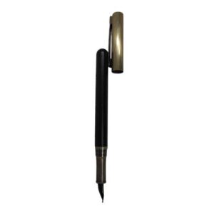 Pluma fuente con pistón de metal estilo nogal negro (Grabado Láser)