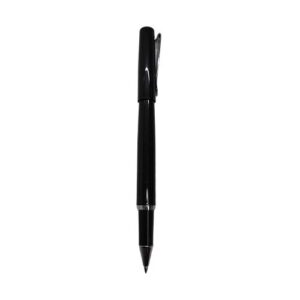 Pluma punta fina metálica negro escarchado (Grabado Láser)