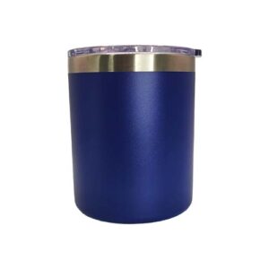 Vaso whiskero 350ml Azul mate Acero inoxidable 304 (Grabado Láser)