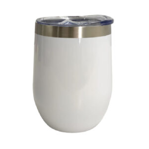 Coctelera blanca 12oz térmica Acero inoxidable 304 (Sublimación)