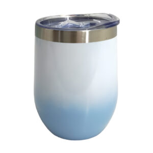 Coctelera degradado celeste 12oz Acero inoxidable 304 (Sublimación)