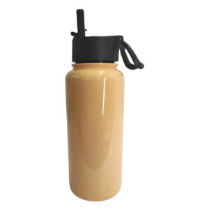 Botella melón con tapa y pajilla de 32oz Acero inoxidable 304 (Sublimación)