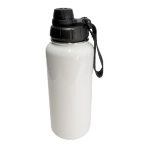 Botella 32oz blanca Acero inoxidable 304