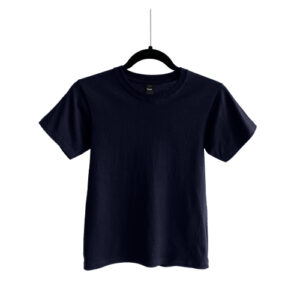 Camiseta de Algodón Cuello Redondo para Niño – Azul Marino – Bones.