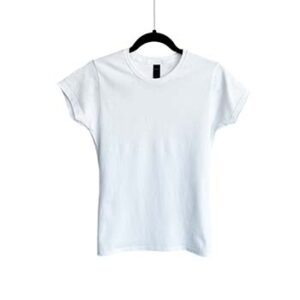 Camiseta de Algodón Cuello Redondo para Dama – Blanco – Bones.