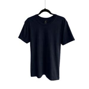 Camiseta de de Algodón Cuello Redondo para Caballero - Azul Marino - Bones.