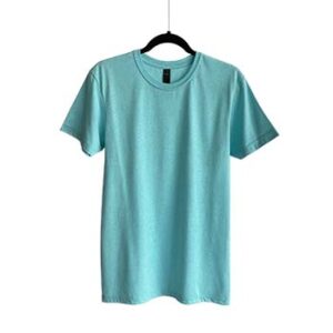 Camiseta de Algodón Cuello Redondo para Caballero - Azul Playa Jaspe - Bones.
