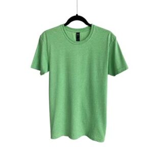 Camiseta de Algodón Cuello Redondo para Caballero - Verde Playa Jaspe - Bones.