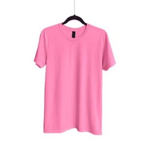 Camiseta de Algodón Cuello Redondo para Caballero - Rosa Playa Jaspe - Bones.