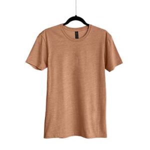 Camiseta de Algodón Slub Cuello Redondo para Caballero – Arena – Bones.