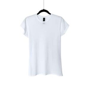 Camiseta de Algodón Triblend Cuello Redondo para Dama – Blanco – Bones.