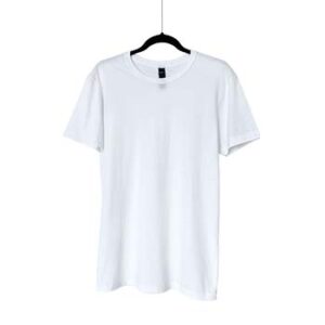Camiseta de Algodón Triblend Cuello Redondo para Caballero – Blanco – Bones.