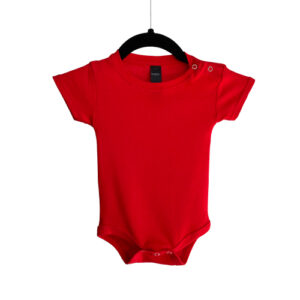 Mameluco de Algodón para Niño y Niña – Rojo Dulce – Bones