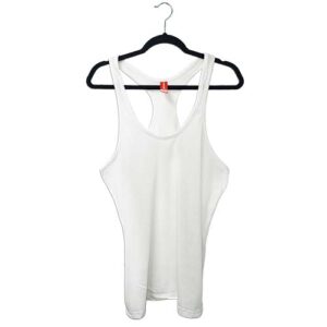 Camiseta Sublimable Tank Top para Caballero – Blanca – Playerytees.