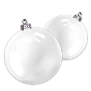 Esfera Navideña de 8cm - Blanca