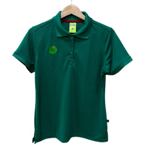 Camiseta tipo Polo tela Piqué 100% poliéster para Dama – Verde MX – Playerytees.