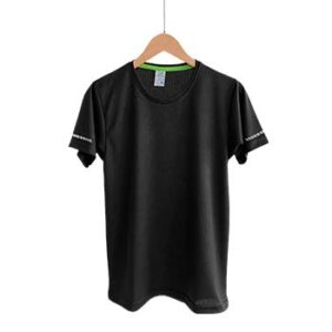 Camiseta de Tela Deportiva para Caballero - Negro - Playerytees.