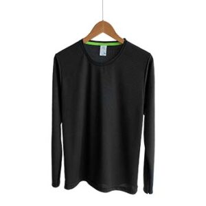 Camiseta de Tela Deportiva para Caballero - Manga Larga - Blanca - Playerytees.