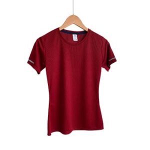 Camiseta de Tela Deportiva para Dama – Rojo – Playerytees.
