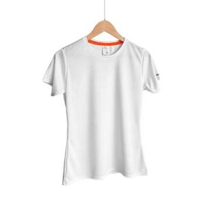 Camiseta de Tela Deportiva para Dama - Blanco - Playerytees.