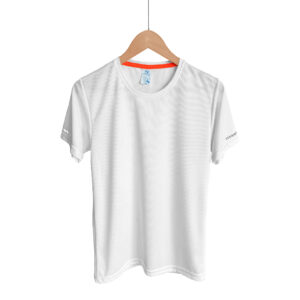 Camiseta de Tela Deportiva para Niño – Blanco – Playerytees.