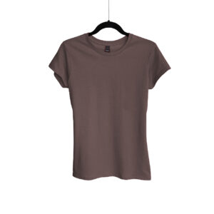 Camiseta de Algodón Cuello Redondo para Dama – Canela vintage – Bones.