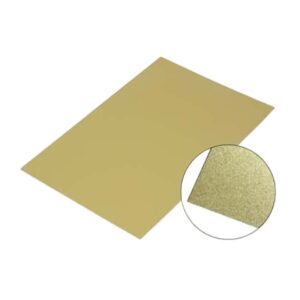 Recuadro decorativo de aluminio dorado 40x60cm