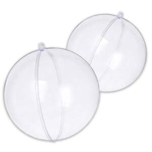Esfera Navideña Transparente que abre a la mitad - (7cm - 8cm - 15cm)