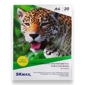 Papel Fotográfico Adhesivo Transparente