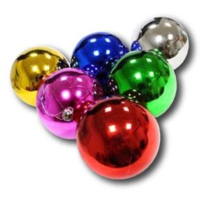 Esferas Navideñas Brillantes de Colores de 7cm